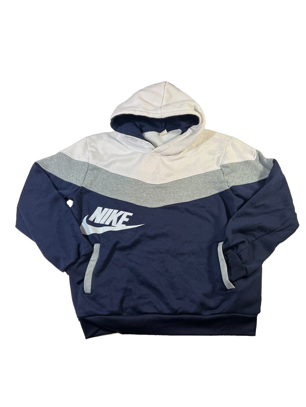 Nike Sportswear Pullover Large Youth Boys Hoodie Sweatshirt Big Logo Multi Color